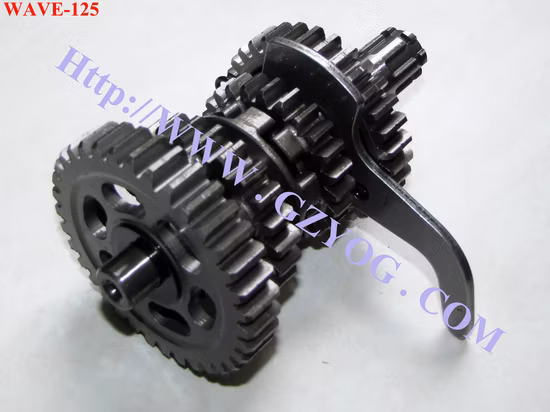 Yog 오토바이 예비 부품 엔진 메인 카운터 샤프트 완전한 메인 스핀들 기어 박스 Cg125 FT125/150 Hj125